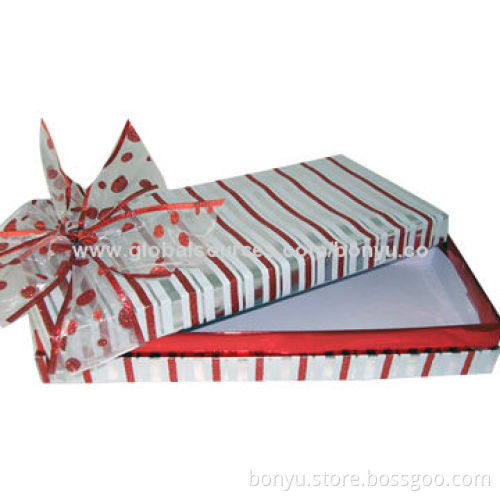 Gift Box, Filled with EVA, Riband Wrapping Around Box, OEM/ODM Orders are Welcome